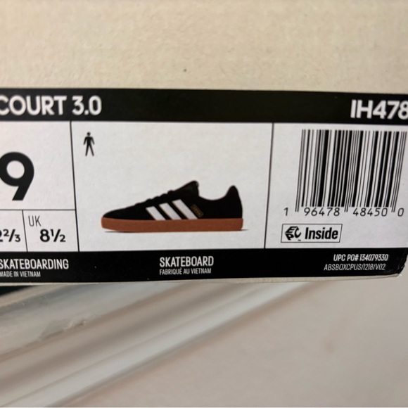 Adidas VL COURT 3 skateboarding shoes . Men’s size US 9
NWT - Picture 7 of 7